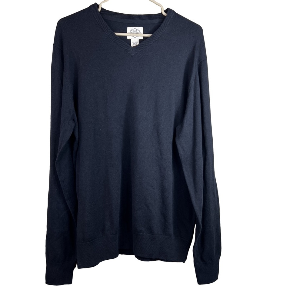 St. John’s Bay Size Large Black Long Sleeve V-Neck Sweater